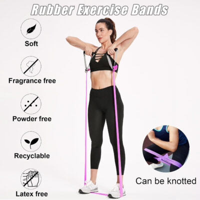6899ccd58acc080ba4accce4bddc7845806b8ae2ccc0bb21d8048.jpg Resistance Bands for Working Out, Physical Therapy Bands, Latex Free Elastic and Exercise Bands Set for Stretching, Suitable for Rehab, Yoga, Pilates, Gym, Home Exercise