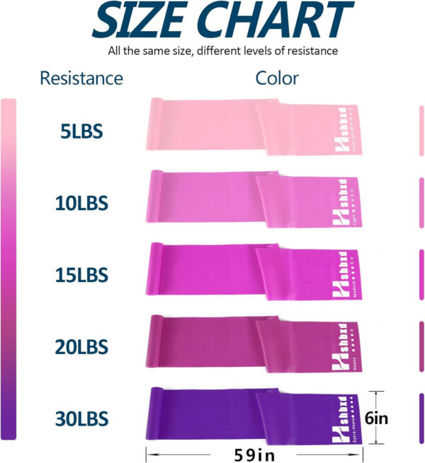 6899ccd69108efa7e955656e100fa8e71bf48ac9a33a2fa86cb9f.jpg Resistance Bands for Working Out, Physical Therapy Bands, Latex Free Elastic and Exercise Bands Set for Stretching, Suitable for Rehab, Yoga, Pilates, Gym, Home Exercise