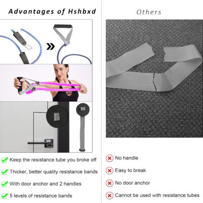 6899ccd8b3668941d0110016637e8386a867fb2bf2b97f215fe21.jpg Resistance Bands for Working Out, Physical Therapy Bands, Latex Free Elastic and Exercise Bands Set for Stretching, Suitable for Rehab, Yoga, Pilates, Gym, Home Exercise