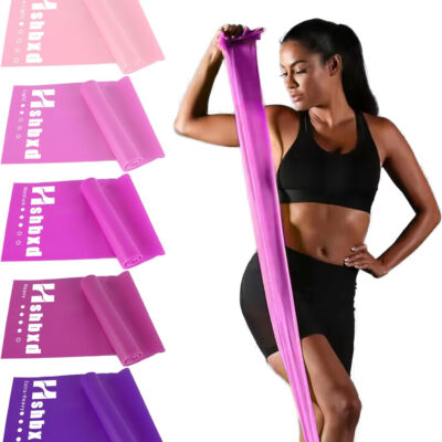 6899ccd9d62609f99caa78763f8a78c299e4051390b8470f44488.jpg Resistance Bands for Working Out, Physical Therapy Bands, Latex Free Elastic and Exercise Bands Set for Stretching, Suitable for Rehab, Yoga, Pilates, Gym, Home Exercise
