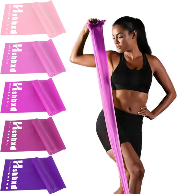 6899ccd9d62609f99caa78763f8a78c299e4051390b8470f44488.jpg Resistance Bands for Working Out, Physical Therapy Bands, Latex Free Elastic and Exercise Bands Set for Stretching, Suitable for Rehab, Yoga, Pilates, Gym, Home Exercise