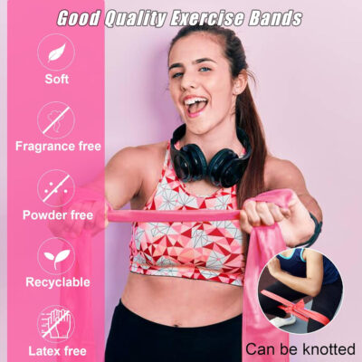 6899ccde1a32345b67bab008538a9a9aa394898d8ec25c8cca5bf.jpg Resistance Bands for Working Out, Physical Therapy Bands, Latex Free Elastic and Exercise Bands Set for Stretching, Suitable for Rehab, Yoga, Pilates, Gym, Home Exercise