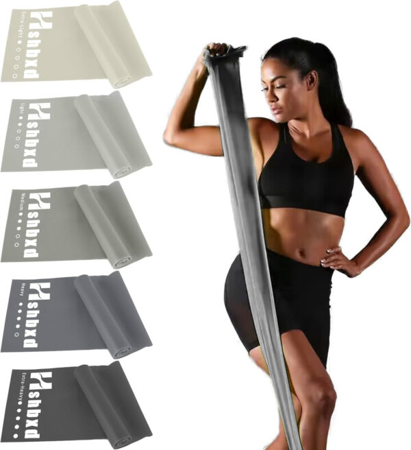 6899ccdf1e496d8bf9a88d0899366dd5cdb939102f5c96be7bbea.jpg Resistance Bands for Working Out, Physical Therapy Bands, Latex Free Elastic and Exercise Bands Set for Stretching, Suitable for Rehab, Yoga, Pilates, Gym, Home Exercise