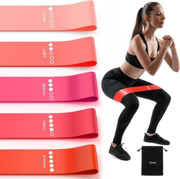 6899cd535cb26fa285dca28b273c5d503af22b19598aa3ecfd3e5.jpg Resistance Bands for Working Out, Elastic Exercice Loop Bands for Physical Therapy, Yoga Starter Set of Stretch Bands for Booty Legs, Pilates Flexbands