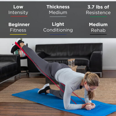 6899cd8d1f114cb84c1e9f9b36fa8dc093d6ec6b9cc541b791b64.jpg THERABAND Resistance Bands Set, Professional Elastic Band For Upper & Lower Body Exercise, Strength Training without Weights, Physical Therapy, Pilates, Rehab, Yellow & Red & Green, Beginner