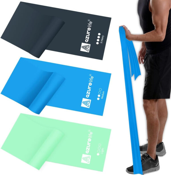 6899cde8c3f3d7916538b8e90a82dd226302956b4f1f60f9352b9.jpg Resistance Bands,Professional Long Non-Latex Elastic Stretch Bands,Exercise Bands for Physical Therapy, Yoga, Pilates, Rehab, at-Home or The Gym Workouts, Strength Training