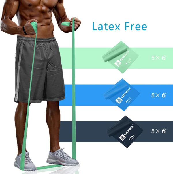 6899cde97f30dece971a8aa11f67c3a23e23969c39d970342f974.jpg Resistance Bands,Professional Long Non-Latex Elastic Stretch Bands,Exercise Bands for Physical Therapy, Yoga, Pilates, Rehab, at-Home or The Gym Workouts, Strength Training