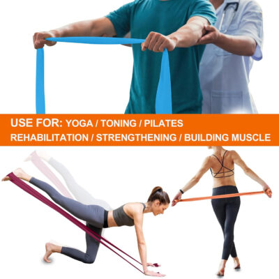 6899cded0334f533f42ce76243cbf1ef345c966befedd4461bba7.jpg Resistance Bands,Professional Long Non-Latex Elastic Stretch Bands,Exercise Bands for Physical Therapy, Yoga, Pilates, Rehab, at-Home or The Gym Workouts, Strength Training