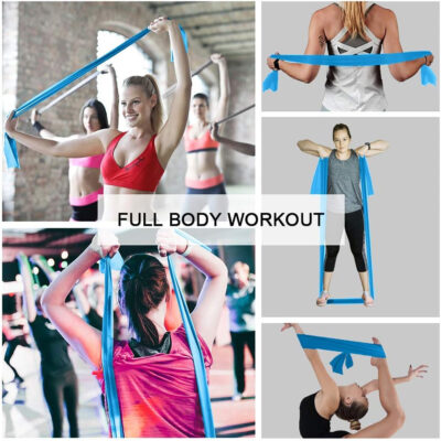 6899cdee0600b95d001bc4b549776eb895cf0eec0da1484be44c5.jpg Resistance Bands,Professional Long Non-Latex Elastic Stretch Bands,Exercise Bands for Physical Therapy, Yoga, Pilates, Rehab, at-Home or The Gym Workouts, Strength Training