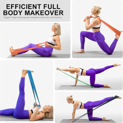 6899cdf4130f7691744cc09ceca52855c1a597f42bb7ce624118a.jpg Resistance Bands,Professional Long Non-Latex Elastic Stretch Bands,Exercise Bands for Physical Therapy, Yoga, Pilates, Rehab, at-Home or The Gym Workouts, Strength Training