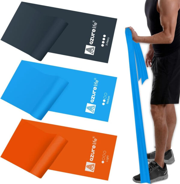 6899cdf54bf951e4baeb169831c320ecf0729a2a5039a3c9f17fb.jpg Resistance Bands,Professional Long Non-Latex Elastic Stretch Bands,Exercise Bands for Physical Therapy, Yoga, Pilates, Rehab, at-Home or The Gym Workouts, Strength Training