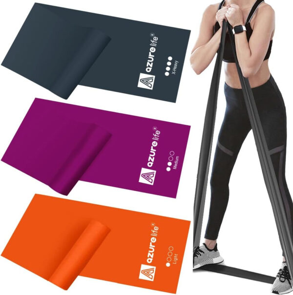 6899ce284459ebbad376a84dcf0c39283a4291612ca9e88089335.jpg Resistance Bands,Professional Long Non-Latex Elastic Stretch Bands,Exercise Bands for Physical Therapy, Yoga, Pilates, Rehab, at-Home or The Gym Workouts, Strength Training