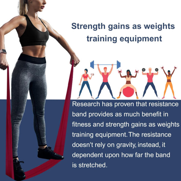 6899ce2c66823627a7e2201ead11c50af7bcbc7f9d1f85f84f2e6.jpg Resistance Bands,Professional Long Non-Latex Elastic Stretch Bands,Exercise Bands for Physical Therapy, Yoga, Pilates, Rehab, at-Home or The Gym Workouts, Strength Training