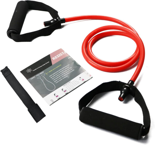 6899ce683ce2194da5b2669122a02f1a1b0019042cf12b590b600.jpg Resistance Bands with Handles, Single Resistance Bands, Exercise Bands with Handles, for Resistance Training, Physical Therapy, Home Workouts, Fitness, Pilates