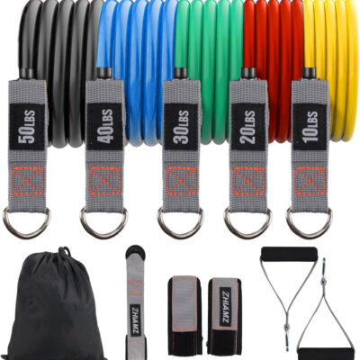 6899ce6b56ef4685ff97b8c488f6d6ace3b67a6d72156b2647d90.jpg Resistance Bands with Handles, Single Resistance Bands, Exercise Bands with Handles, for Resistance Training, Physical Therapy, Home Workouts, Fitness, Pilates
