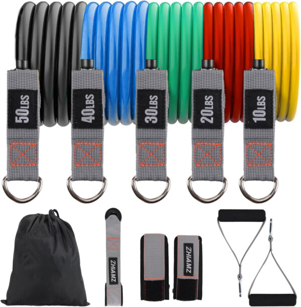 6899ce6b56ef4685ff97b8c488f6d6ace3b67a6d72156b2647d90.jpg Resistance Bands with Handles, Single Resistance Bands, Exercise Bands with Handles, for Resistance Training, Physical Therapy, Home Workouts, Fitness, Pilates