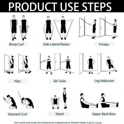 6899ce7125f63557730fb78cdc9573819a1470397326b0d1805d4.jpg Resistance Bands with Handles, Single Resistance Bands, Exercise Bands with Handles, for Resistance Training, Physical Therapy, Home Workouts, Fitness, Pilates