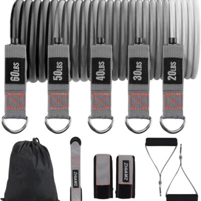 6899ce73458ffb3a67fbaf6955ae705d322ce264f450824a36491.jpg Resistance Bands with Handles, Single Resistance Bands, Exercise Bands with Handles, for Resistance Training, Physical Therapy, Home Workouts, Fitness, Pilates