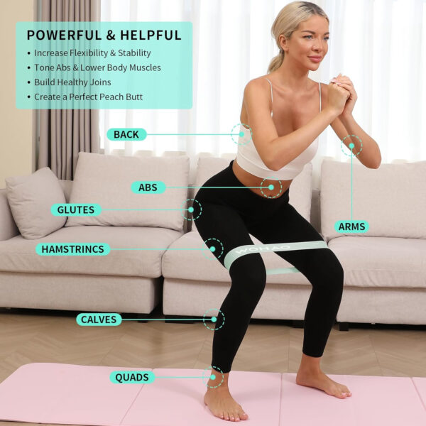 6899cf45d1da89c6c05d0a9ced89f61e1730bcb867809806766a5.jpg Resistance Band Set, Two Resistance Levels, Stretch Bands for Working Out Women or Men, Strength Training, Home Fitness, Toning, Stretching, Yoga, Pilates