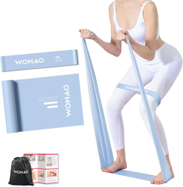 6899cf46d68a51906a3a0047d8f636d52408e9d553343305483a2.jpg Resistance Band Set, Two Resistance Levels, Stretch Bands for Working Out Women or Men, Strength Training, Home Fitness, Toning, Stretching, Yoga, Pilates
