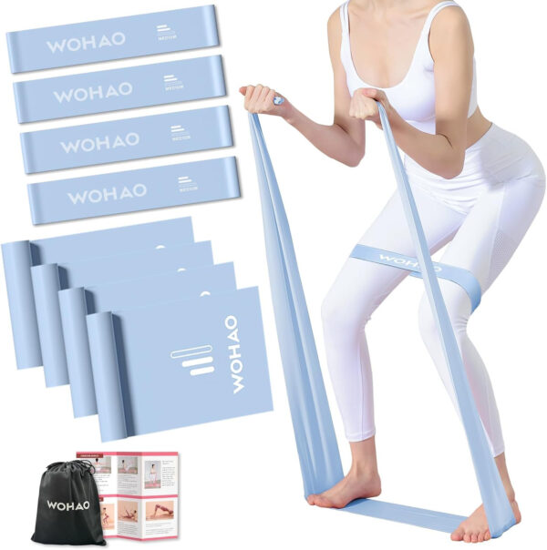 6899cf4e138334a598c8a888834d7e2fc91538ee6f1d91bd4d909.jpg Resistance Band Set, Two Resistance Levels, Stretch Bands for Working Out Women or Men, Strength Training, Home Fitness, Toning, Stretching, Yoga, Pilates