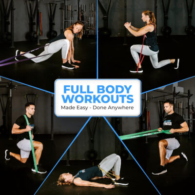 6899cf70ad9205550f26b1acb7b5869038f335cacbf79e7eca5b7.jpg Pull Up Assistance Resistance Bands - Long Loop Power Bands for Men and Women - Strength Power Flexibility Training at Home & Gym - Ebooks & Workout Chart Included by Iron Core Fitness