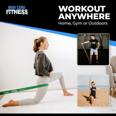 6899cf71a271cf1d451c44468b242b779973cc75ccef45a8c362d.jpg Pull Up Assistance Resistance Bands - Long Loop Power Bands for Men and Women - Strength Power Flexibility Training at Home & Gym - Ebooks & Workout Chart Included by Iron Core Fitness