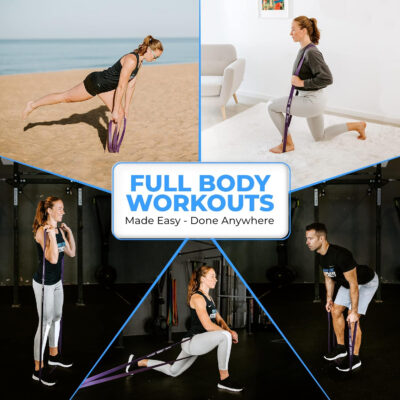6899cf86a5417faaf6b438512f90853c7d7cbb8511218d42c5e75.jpg Pull Up Assistance Resistance Bands - Long Loop Power Bands for Men and Women - Strength Power Flexibility Training at Home & Gym - Ebooks & Workout Chart Included by Iron Core Fitness