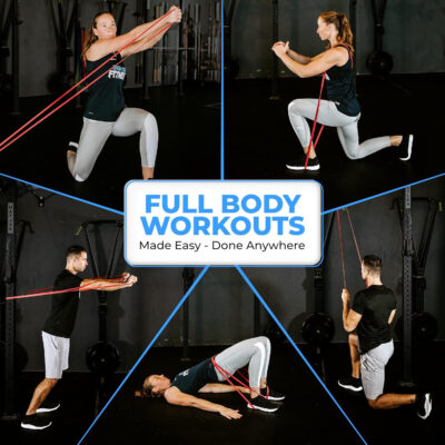 6899cf8f349d70ad4c355709060f0cde25ffca1cbcafd3fb200d4.jpg Pull Up Assistance Resistance Bands - Long Loop Power Bands for Men and Women - Strength Power Flexibility Training at Home & Gym - Ebooks & Workout Chart Included by Iron Core Fitness