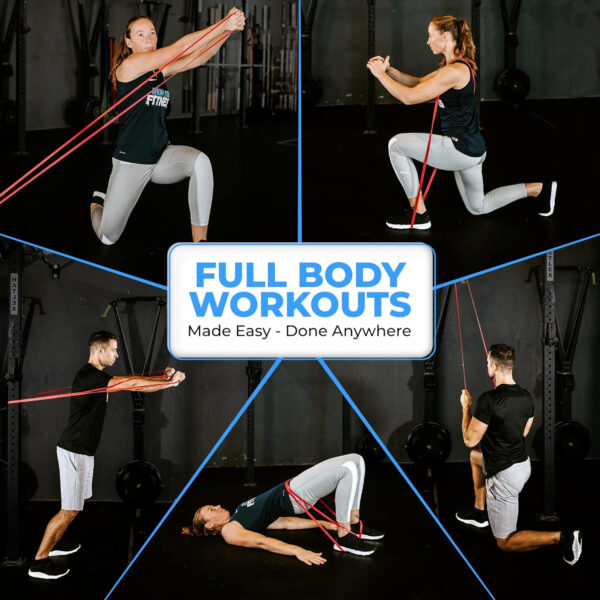 6899cf8f349d70ad4c355709060f0cde25ffca1cbcafd3fb200d4.jpg Pull Up Assistance Resistance Bands - Long Loop Power Bands for Men and Women - Strength Power Flexibility Training at Home & Gym - Ebooks & Workout Chart Included by Iron Core Fitness