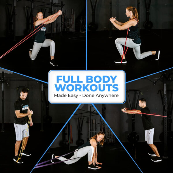 6899cf9b782c78e340cb54c10353992dd00b5c4ed92fa3dc42ac9.jpg Pull Up Assistance Resistance Bands - Long Loop Power Bands for Men and Women - Strength Power Flexibility Training at Home & Gym - Ebooks & Workout Chart Included by Iron Core Fitness