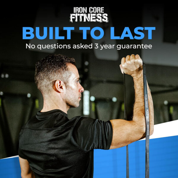 6899cfa0165cdf6619c33f28622fd0a1afaf0a8b2e8d13b80f0be.jpg Pull Up Assistance Resistance Bands - Long Loop Power Bands for Men and Women - Strength Power Flexibility Training at Home & Gym - Ebooks & Workout Chart Included by Iron Core Fitness