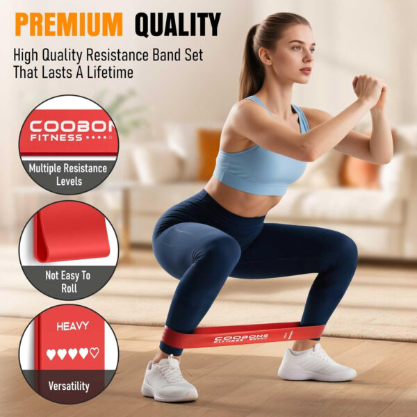 6899cfe28fb11b6e3f5116acde5dbea38d61e4bf174ed3737c8ff.jpg Resistance Bands for Working Out, Exercise Bands for Women & Men, Latex Elastic Bands for Yoga, Pilates, Rehab, Fitness and Home Workout, Strength Bands for Booty