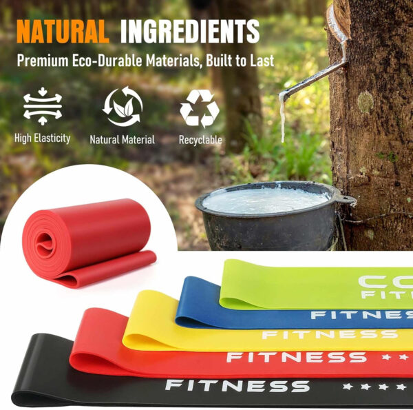 6899cfe611b87e7744e66c42a20602b596d8de67730f67aec619c.jpg Resistance Bands for Working Out, Exercise Bands for Women & Men, Latex Elastic Bands for Yoga, Pilates, Rehab, Fitness and Home Workout, Strength Bands for Booty