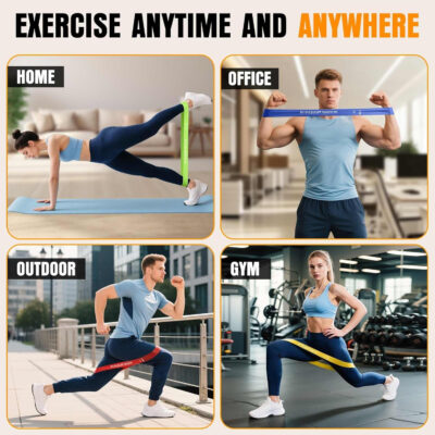 6899cfe739186a05f8a33e20cc81a85aa48b6b5b232b87d39cc19.jpg Resistance Bands for Working Out, Exercise Bands for Women & Men, Latex Elastic Bands for Yoga, Pilates, Rehab, Fitness and Home Workout, Strength Bands for Booty