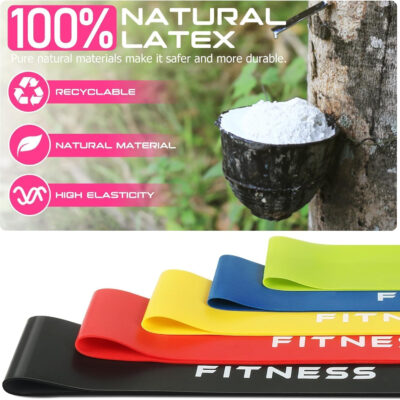 6899cfe950c17bba4299fccf37eef31a3d1b4688f277b5bd76ff2.jpg Resistance Bands for Working Out, Exercise Bands for Women & Men, Latex Elastic Bands for Yoga, Pilates, Rehab, Fitness and Home Workout, Strength Bands for Booty