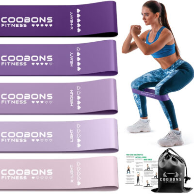 6899cfef7ca12cc20ae826a39b826a9baf435cb138bca918809e7.jpg Resistance Bands for Working Out, Exercise Bands for Women & Men, Latex Elastic Bands for Yoga, Pilates, Rehab, Fitness and Home Workout, Strength Bands for Booty
