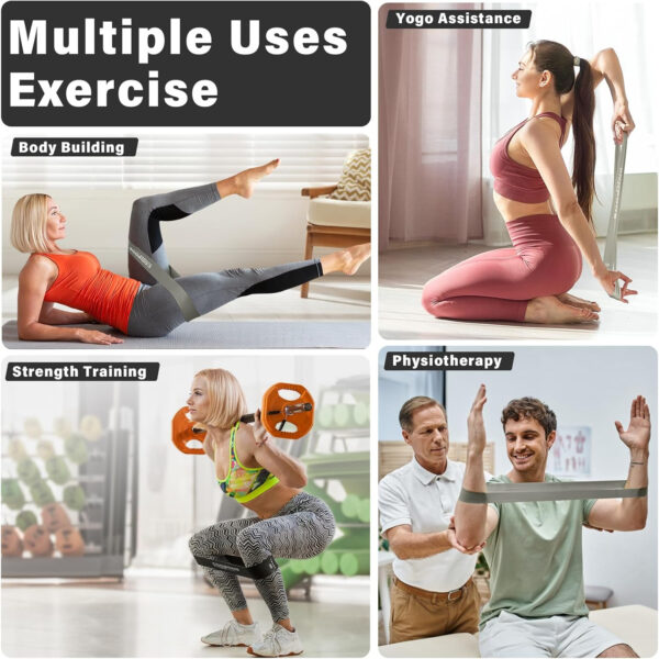 6899cff8933b2685a80b6c07c5ca721e1e9d587dc13712bd65ce2.jpg Resistance Bands for Working Out, Exercise Bands for Women & Men, Latex Elastic Bands for Yoga, Pilates, Rehab, Fitness and Home Workout, Strength Bands for Booty
