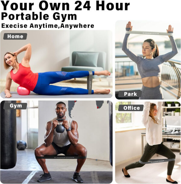 6899cff9cb7c0ce7b1c791115f0129903b0b81435602fbcfba5f4.jpg Resistance Bands for Working Out, Exercise Bands for Women & Men, Latex Elastic Bands for Yoga, Pilates, Rehab, Fitness and Home Workout, Strength Bands for Booty