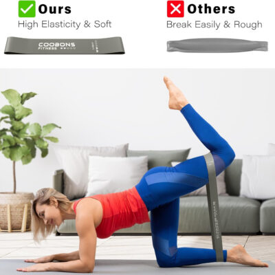 6899cffad04559e45eb21d8846dc2a885dff034539207a00455d1.jpg Resistance Bands for Working Out, Exercise Bands for Women & Men, Latex Elastic Bands for Yoga, Pilates, Rehab, Fitness and Home Workout, Strength Bands for Booty