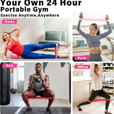 6899cfff8606b1321eb27251c2ba72a35fc45cef7c49f96ba9778.jpg Resistance Bands for Working Out, Exercise Bands for Women & Men, Latex Elastic Bands for Yoga, Pilates, Rehab, Fitness and Home Workout, Strength Bands for Booty