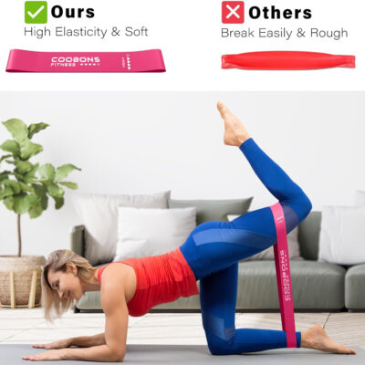 6899d00075b99ea1ca904d6d8011e3d7efaf0bc1f877325d0934e.jpg Resistance Bands for Working Out, Exercise Bands for Women & Men, Latex Elastic Bands for Yoga, Pilates, Rehab, Fitness and Home Workout, Strength Bands for Booty
