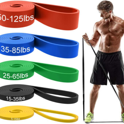 Resistance Bands, Pull Up Assist Bands - Workout Bands, Eexercise Bands, Long Resistance Bands Set for Working Out, Fitness, Training, Physical Therapy for Men Women