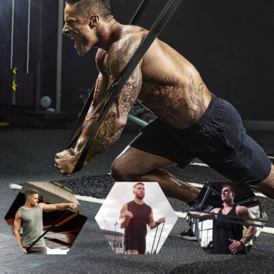 Resistance Bands, Pull Up Assist Bands - Workout Bands, Eexercise Bands, Long Resistance Bands Set for Working Out, Fitness, Training, Physical Therapy for Men Women