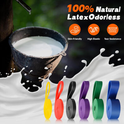 6899d054cfaf8358c4474af3389d884b9050c4d42014a61a87644.jpg Resistance Bands for Working Out, 6 Packs Exercise Bands, Workout Bands, Pull Up Assistance Bands for Body Stretching Training Physical Therapy Muscle Training for Men & Women