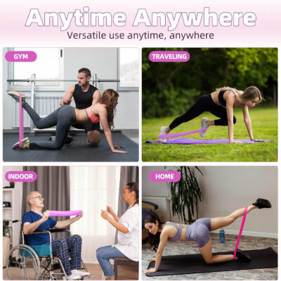 Resistance Loop Exercise Bands, Resistance Bands Exercise Bands for Home Fitness, Stretching, Strength Training, Physical Therapy,Elastic Workout Bands for Women Men Kids, Set of 5