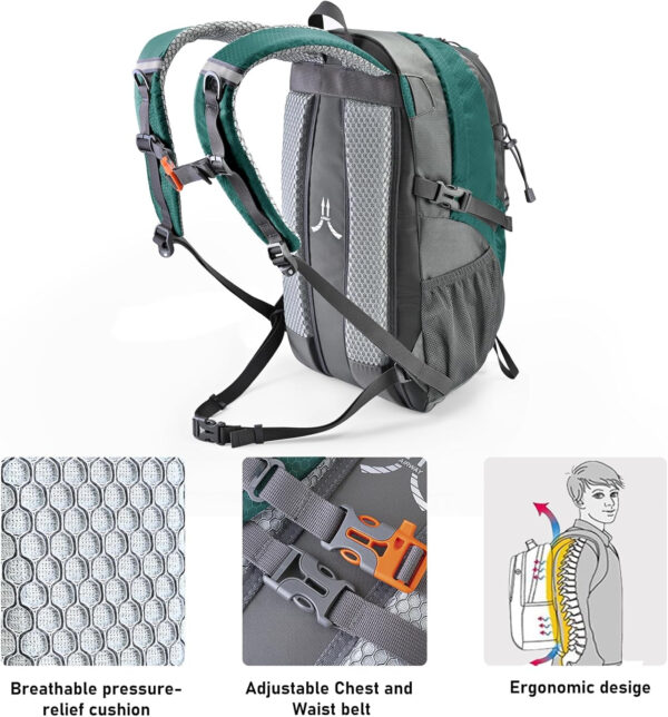 6899e19088546ba22e9e16ecccdbff59262d5fb162d3c0e1c274e.jpg N NEVO RHINO Hiking Backpack 20L Water Resistant Outdoor Day Pack,Lightweight Travel Small Backpack for Men Women