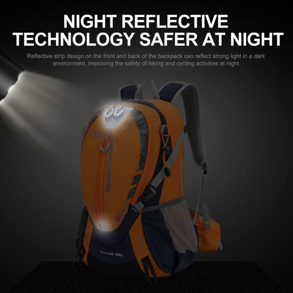 6899e22f77a4cbefaaede5742f01a2760e59c8e497e46f24a5be9.jpg INOXTO Small Hiking Backpack with 2L Water Bladder and Rain Cover, 25L Hydration Backpack Hiking Daypack (Orange blue)