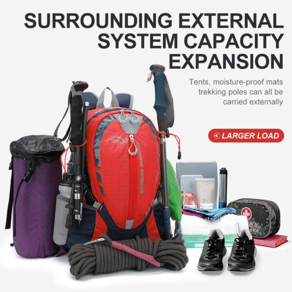 6899e23c59102dc86bac90f9261f87d3f74dfedf3538a0a40e456.jpg INOXTO Small Hiking Backpack with 2L Water Bladder and Rain Cover, 25L Hydration Backpack Hiking Daypack (Orange blue)