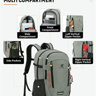 6899e2892025b43f62649a9d4005d722078453e32f94a9558c128.jpg SKYSPER Hiking Backpack 30L Lightweight Travel Backpack Hiking Day Pack for Men Women(Grey)